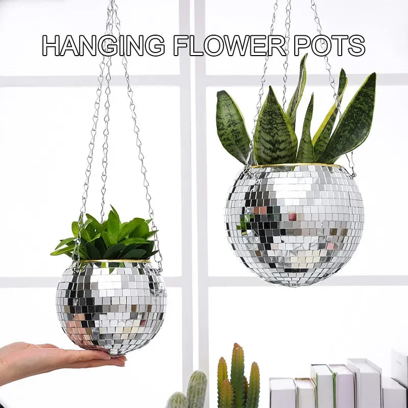 Creative Round Flowerpot Hanging Basket